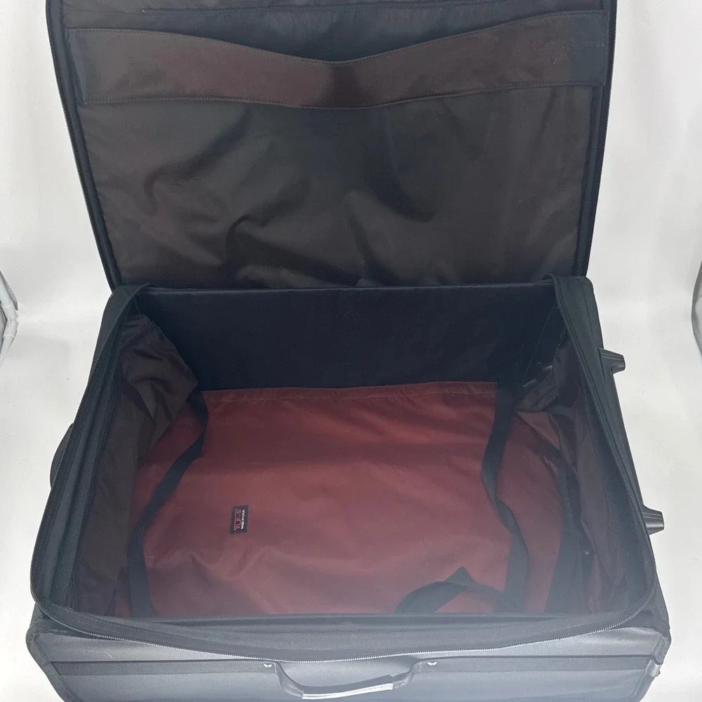 Tumi Ballistic Nylon Suitcase Luggage Black Made in USA Durable Travel 22